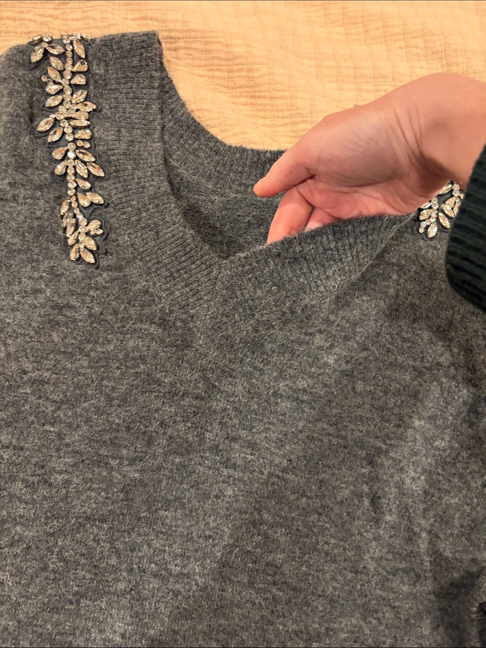 Veronica Beard Valerie Jeweled Sweater sz Small - Picture 5 of 8